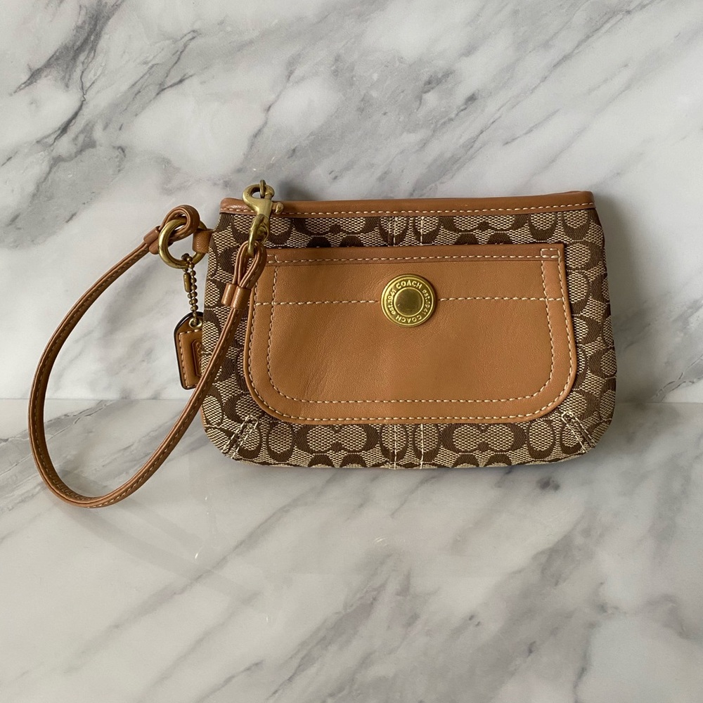 Coach Emblem Wristlet